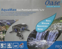 Solarteichpumpe OASE Aquamax 6000 Eco Premium 12 Volt